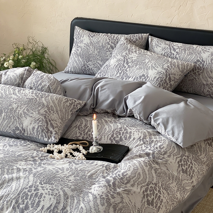 宜代光年 2026新款全棉厚织色织大提花四件套系列 怀澈