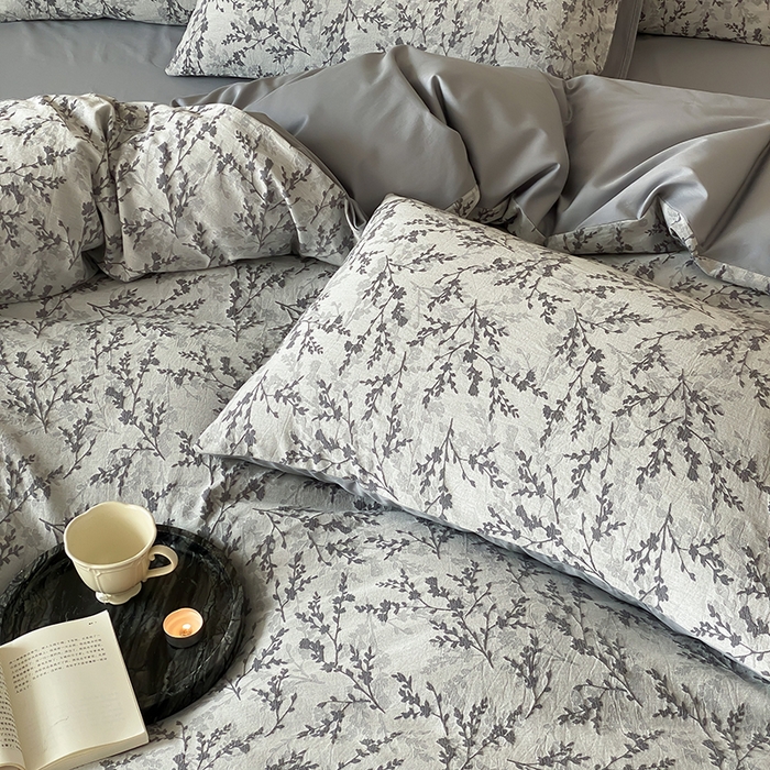 91家纺网 家纺一手货源 找家纺 宜代光年 2026新款全棉厚织色织大提花四件套系列 甜策