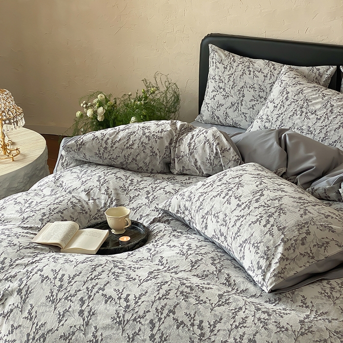 91家纺网 家纺一手货源 找家纺 宜代光年 2026新款全棉厚织色织大提花四件套系列 甜策