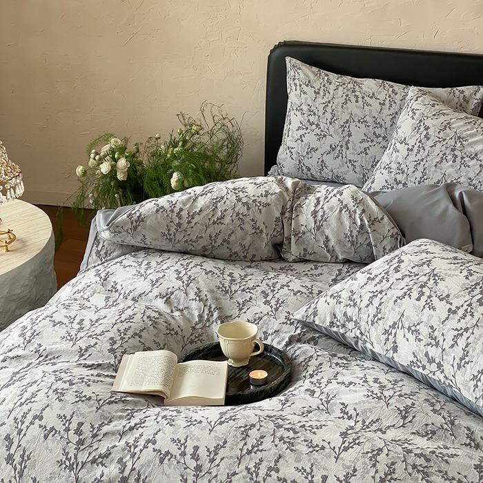 91家纺网 家纺一手货源 找家纺 宜代光年 2026新款全棉厚织色织大提花四件套系列 甜策