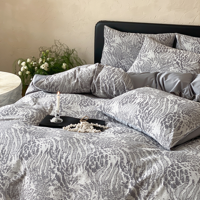 91家纺网 家纺一手货源 找家纺 宜代光年 2026新款全棉厚织色织大提花四件套系列 怀澈