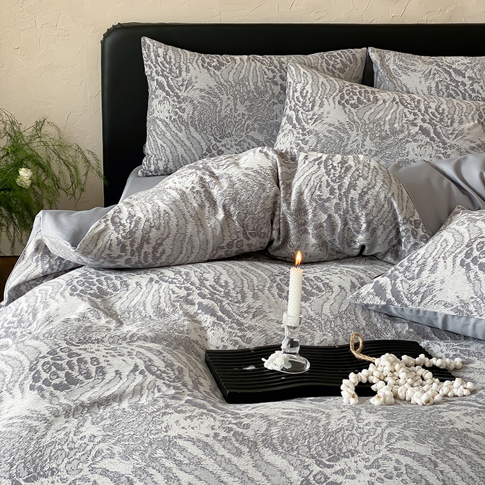 91家纺网 家纺一手货源 找家纺 宜代光年 2026新款全棉厚织色织大提花四件套系列 怀澈