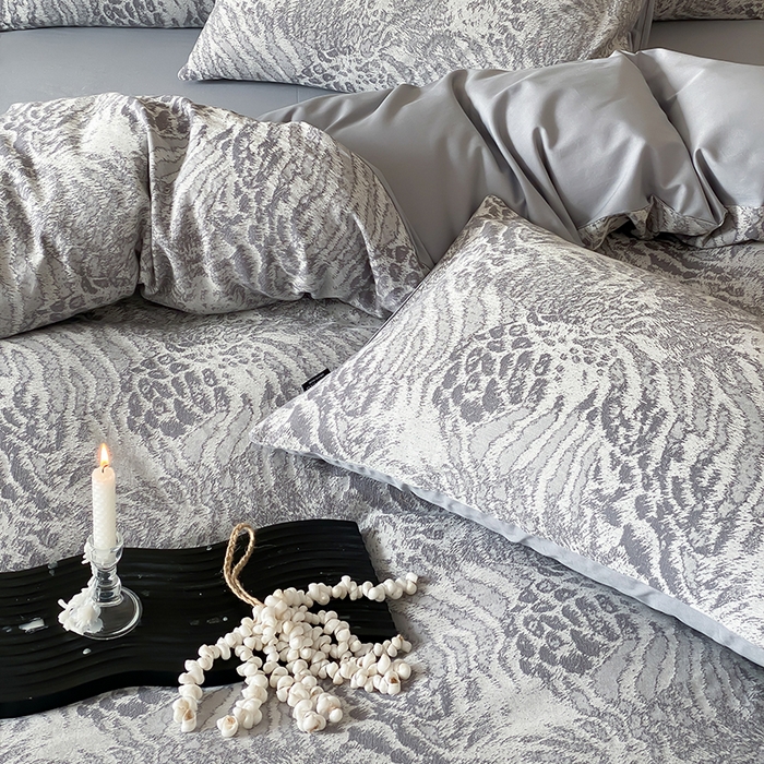 91家纺网 家纺一手货源 找家纺 宜代光年 2026新款全棉厚织色织大提花四件套系列 怀澈