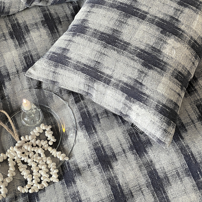 91家纺网 家纺一手货源 找家纺 宜代光年 2026新款全棉厚织色织大提花四件套系列 格格