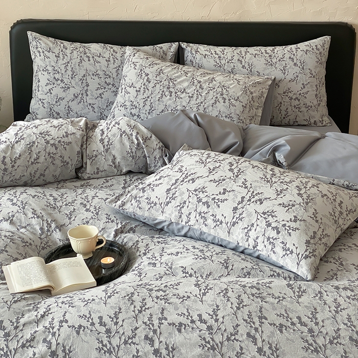 91家纺网 家纺一手货源 找家纺 宜代光年 2026新款全棉厚织色织大提花四件套系列 甜策