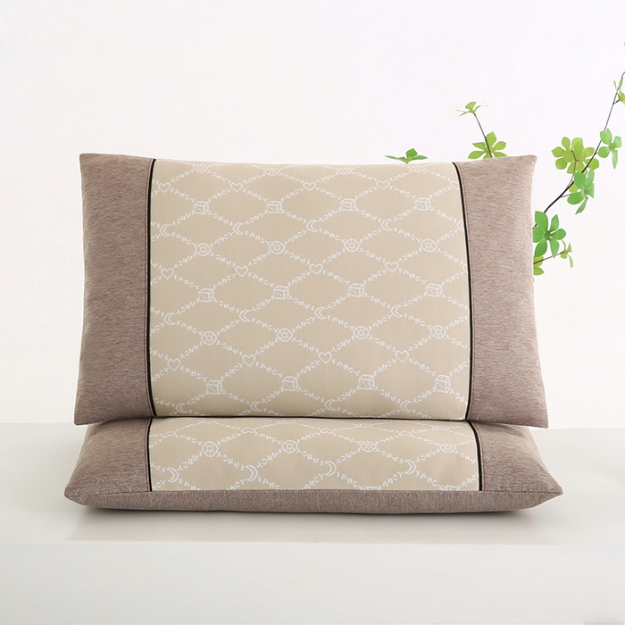 91家纺网 家纺一手货源 找家纺 小牛席业 2026春夏新款月亮爱心-凉感冰丝夏凉枕系列枕头枕芯 月亮爱心夏凉枕-香槟