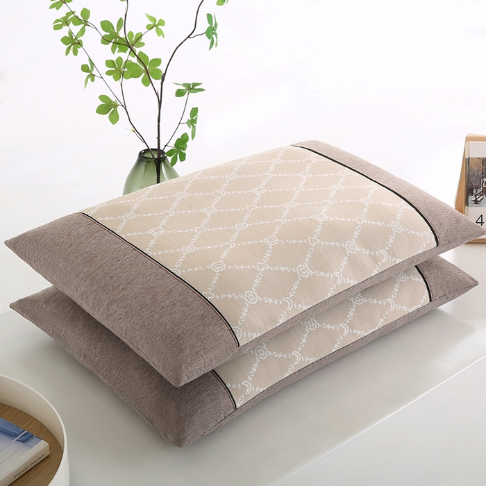 91家纺网 家纺一手货源 找家纺 小牛席业 2026春夏新款月亮爱心-凉感冰丝夏凉枕系列枕头枕芯 月亮爱心夏凉枕-香槟