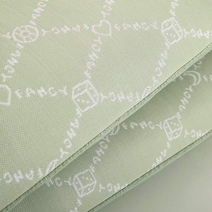 91家纺网 家纺一手货源 找家纺 小牛席业 2026春夏新款月亮爱心-凉感冰丝夏凉枕系列枕头枕芯 月亮爱心夏凉枕-绿色