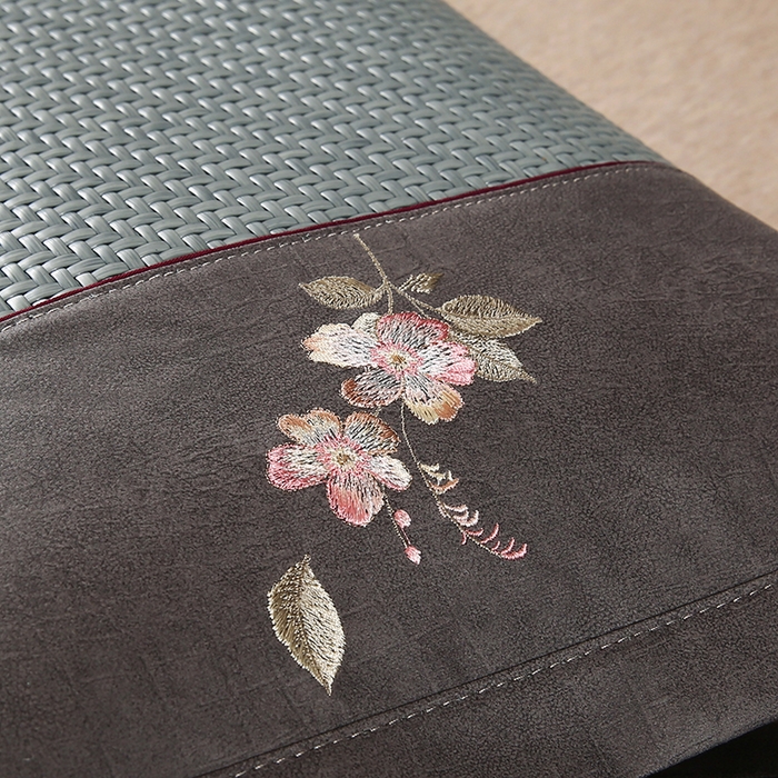 91家纺网 家纺一手货源 找家纺 小牛席业 2026春夏新款霸王藤夏凉枕枕头枕芯（枕套+枕芯）-清雅花语 霸王藤夏凉枕-清雅花语（蓝色）