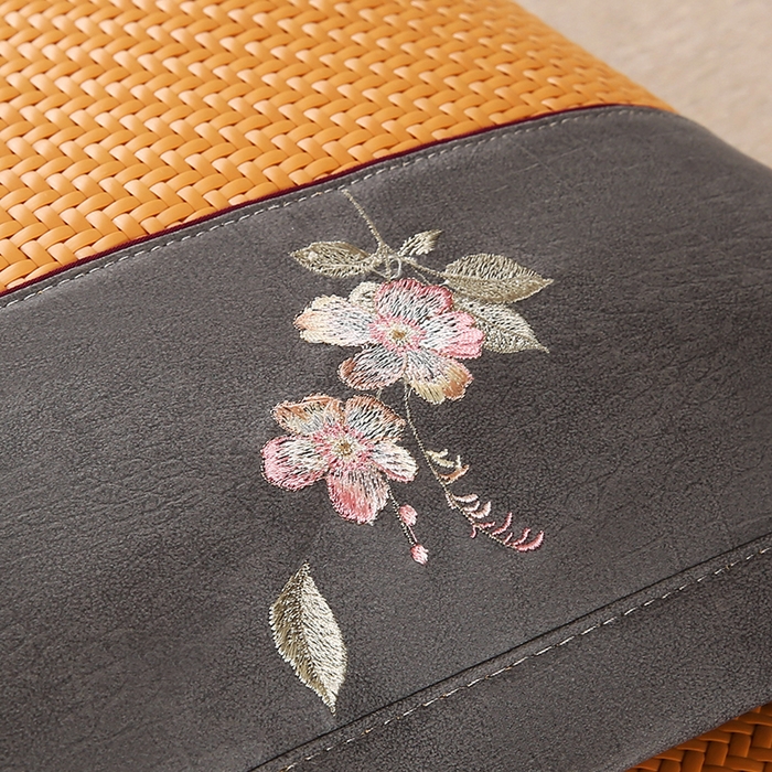 91家纺网 家纺一手货源 找家纺 小牛席业 2026春夏新款霸王藤夏凉枕枕头枕芯（枕套+枕芯）-清雅花语 霸王藤夏凉枕-清雅花语（黄色）