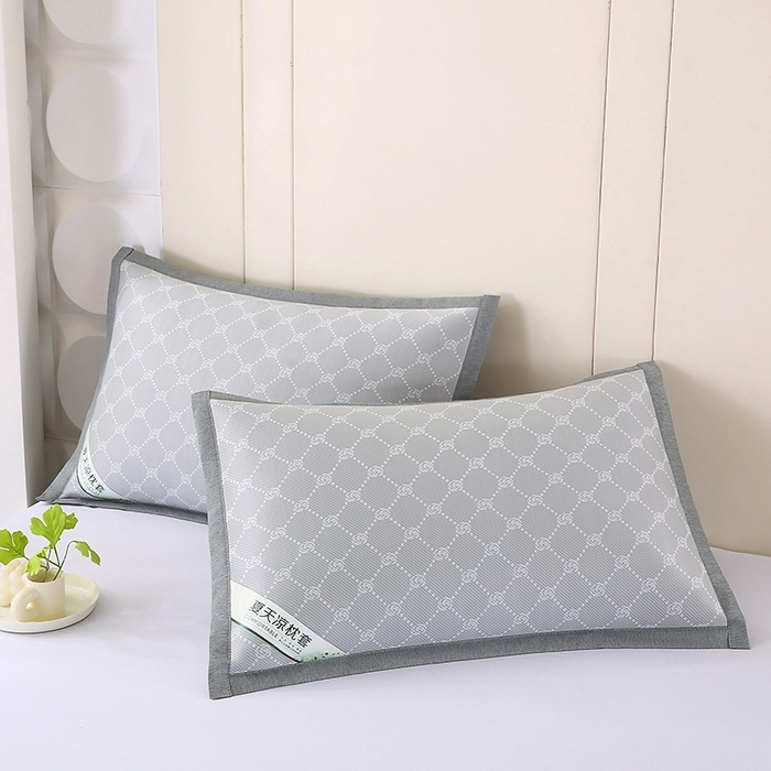 91家纺网 家纺一手货源 找家纺 （总）小牛席业 2026新款PE小玫瑰提花夏凉冰丝枕套凉枕套凉枕套冰丝枕套藤枕套冰藤枕套冰丝枕套竹枕套凉席枕套豆豆