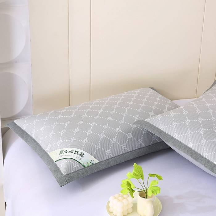 91家纺网 家纺一手货源 找家纺 （总）小牛席业 2026新款PE小玫瑰提花夏凉冰丝枕套凉枕套凉枕套冰丝枕套藤枕套冰藤枕套冰丝枕套竹枕套凉席枕套豆豆