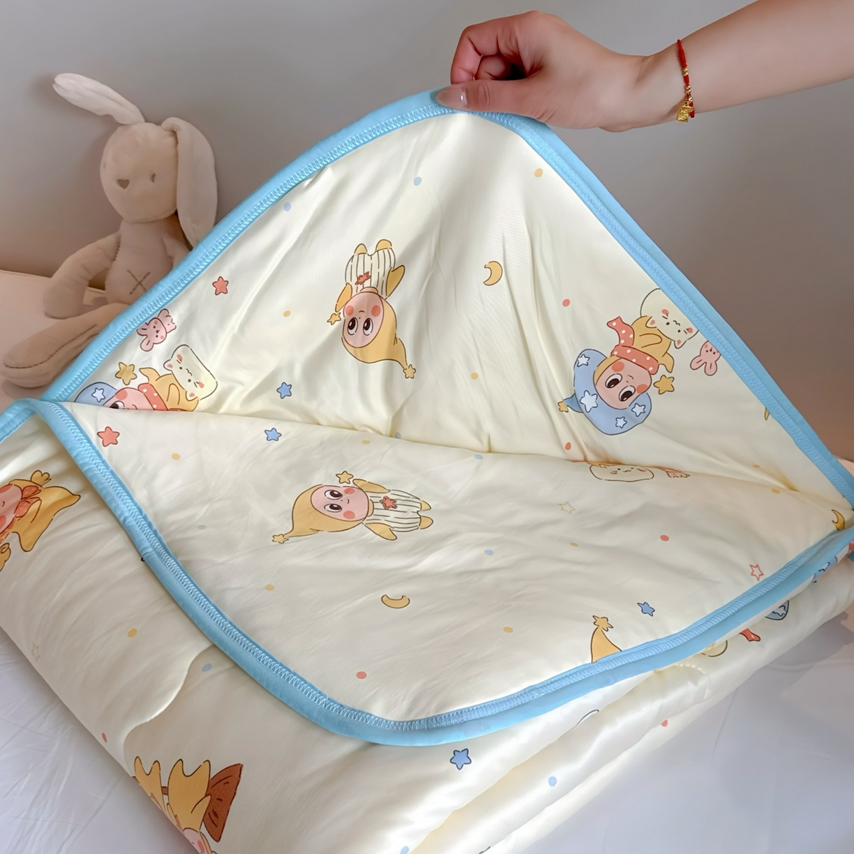 兜米家居 2026春夏新款针织夏被夏凉被空调被 星星宝贝