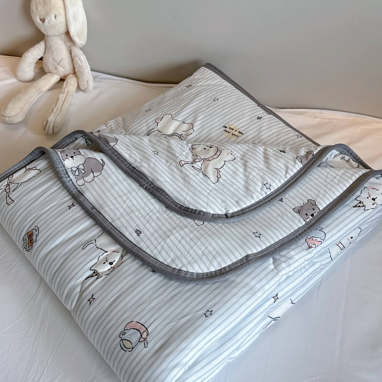 兜米家居 2026春夏新款针织夏被夏凉被空调被 调皮小狗