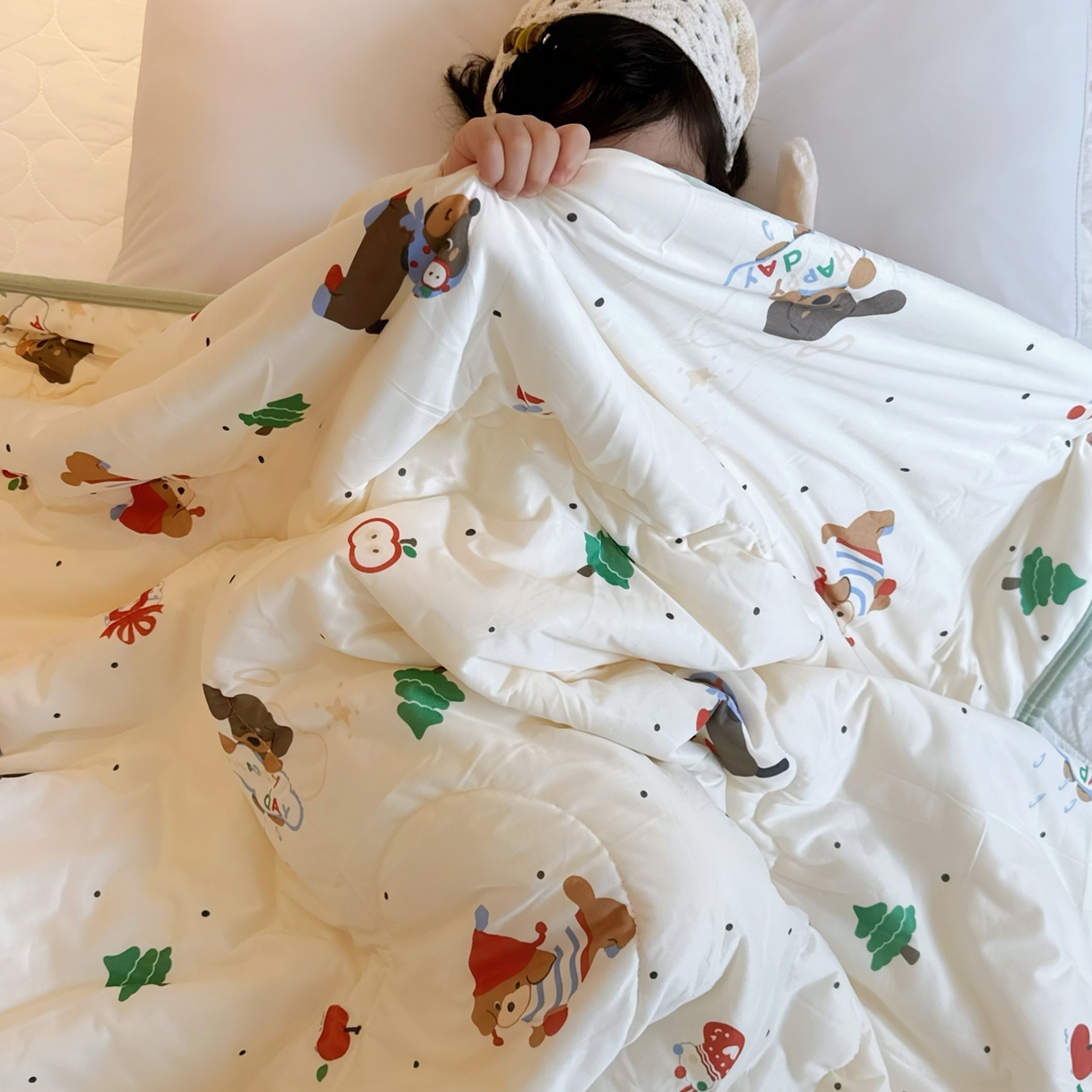 91家纺网 家纺一手货源 找家纺 兜米家居 2026春夏新款针织夏被夏凉被空调被 平安小狗