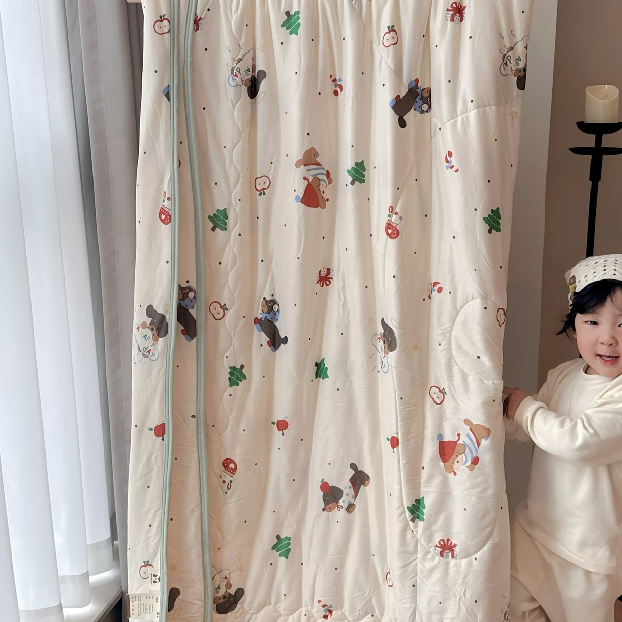 91家纺网 家纺一手货源 找家纺 兜米家居 2026春夏新款针织夏被夏凉被空调被 平安小狗