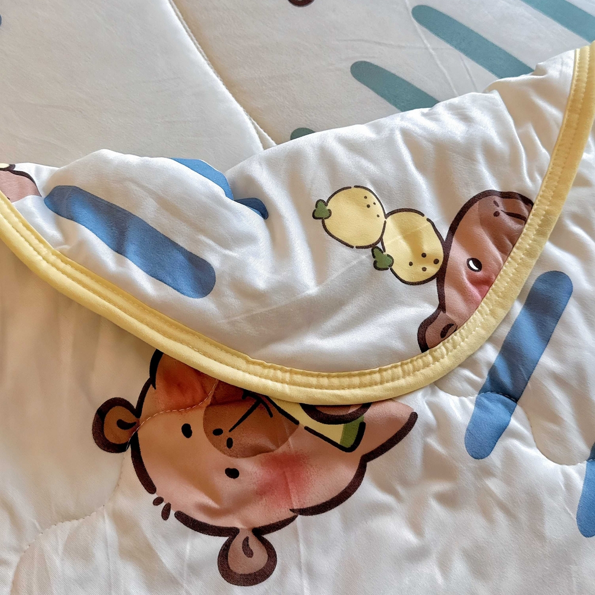 91家纺网 家纺一手货源 找家纺 兜米家居 2026春夏新款针织夏被夏凉被空调被 卡皮巴拉