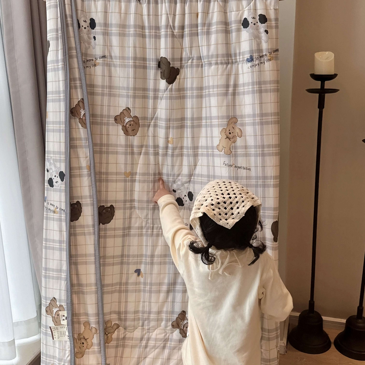 91家纺网 家纺一手货源 找家纺 兜米家居 2026春夏新款针织夏被夏凉被空调被 格子狗狗