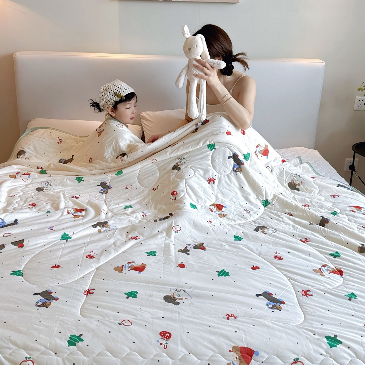 91家纺网 家纺一手货源 找家纺 兜米家居 2026春夏新款针织夏被夏凉被空调被 平安小狗