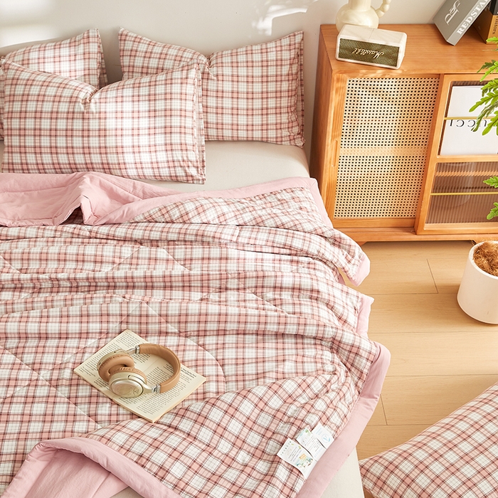 91家纺网 家纺一手货源 找家纺 海洋家纺 2026新款100%新疆棉花印花夏被亲肤仿棉夏凉被纯手包边空调被薄被子 奥利