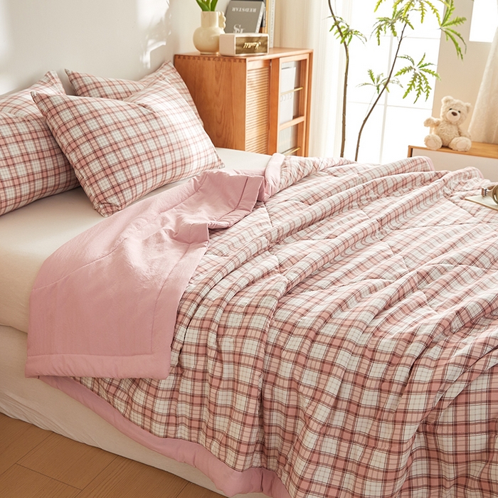 91家纺网 家纺一手货源 找家纺 海洋家纺 2026新款100%新疆棉花印花夏被亲肤仿棉夏凉被纯手包边空调被薄被子 奥利