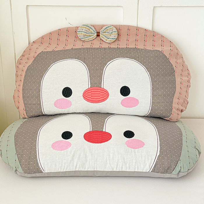 91家纺网 家纺一手货源 找家纺 （总）她喜爱枕芯 2026春夏新款冰川企鹅荞麦枕枕头枕芯-冰川企鹅