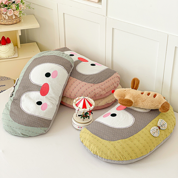 91家纺网 家纺一手货源 找家纺 （总）她喜爱枕芯 2026春夏新款冰川企鹅荞麦枕枕头枕芯-冰川企鹅