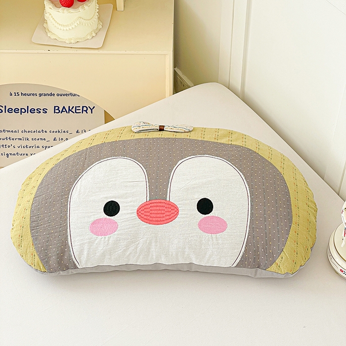 她喜爱枕芯 2026春夏新款冰川企鹅荞麦枕枕头枕芯-冰川企鹅 冰川企鹅-黄色