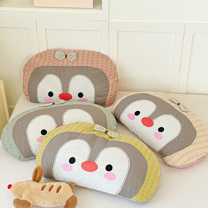 91家纺网 家纺一手货源 找家纺 她喜爱枕芯 2026春夏新款冰川企鹅荞麦枕枕头枕芯-冰川企鹅 组合图仅供展示不可下单