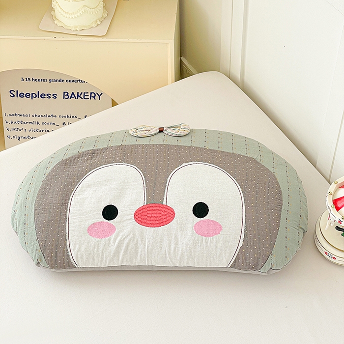 91家纺网 家纺一手货源 找家纺 （总）她喜爱枕芯 2026春夏新款冰川企鹅荞麦枕枕头枕芯-冰川企鹅