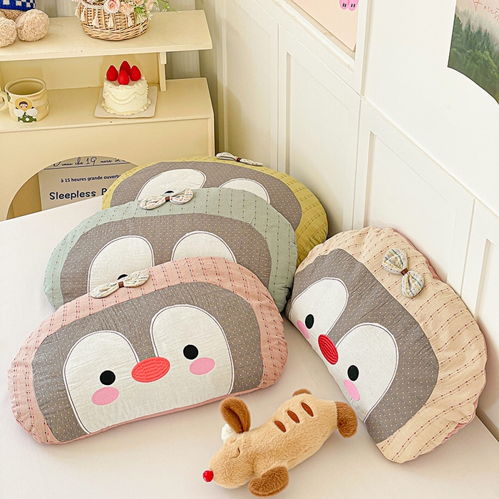 91家纺网 家纺一手货源 找家纺 她喜爱枕芯 2026春夏新款冰川企鹅荞麦枕枕头枕芯-冰川企鹅 组合图仅供展示不可下单