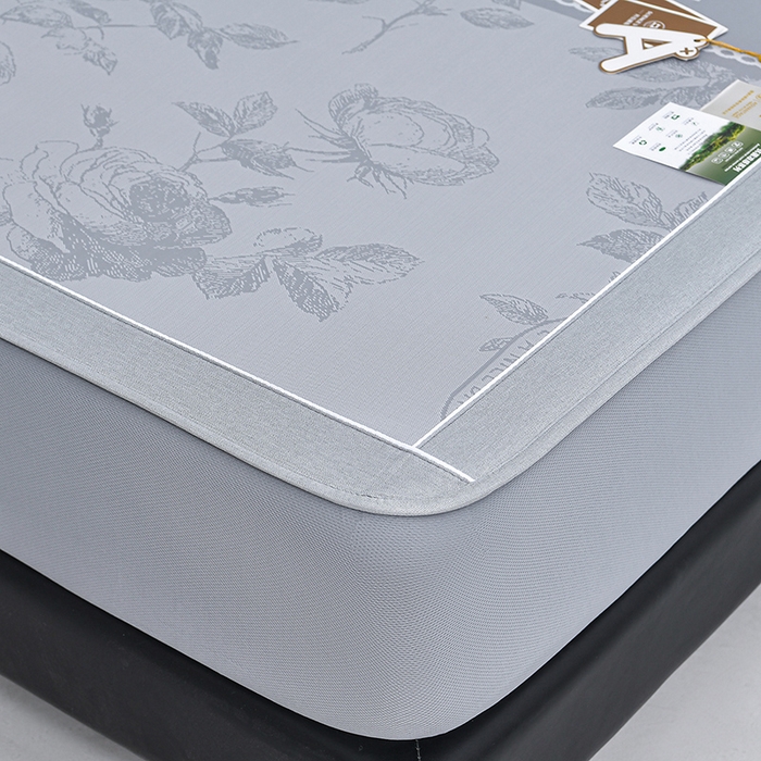 91家纺网 家纺一手货源 找家纺 （总）小牛席业 2026春夏新款【实拍风格】双PE高凉感凉席席子-盛世蔷薇冰丝席（床笠款）藤席冰藤席豆豆席乳胶席