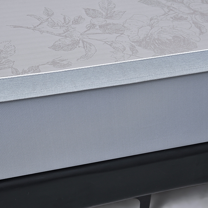 91家纺网 家纺一手货源 找家纺 小牛席业 2026春夏新款【实拍风格】双PE高凉感凉席席子-盛世蔷薇冰丝席（床笠款） 盛世蔷薇-香槟