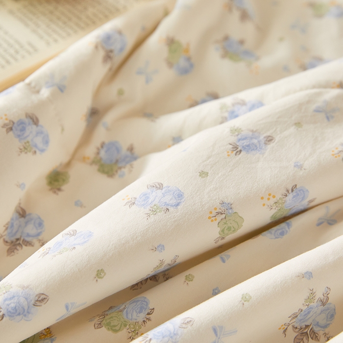 91家纺网 家纺一手货源 找家纺 海洋家纺 2026新款100%新疆棉花印花夏被亲肤仿棉夏凉被纯手包边空调被薄被子 花漾 兰