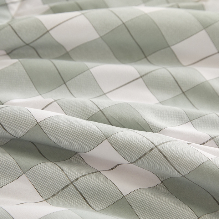 91家纺网 家纺一手货源 找家纺 海洋家纺 2026新款100%新疆棉花印花夏被亲肤仿棉夏凉被纯手包边空调被薄被子 简约 绿