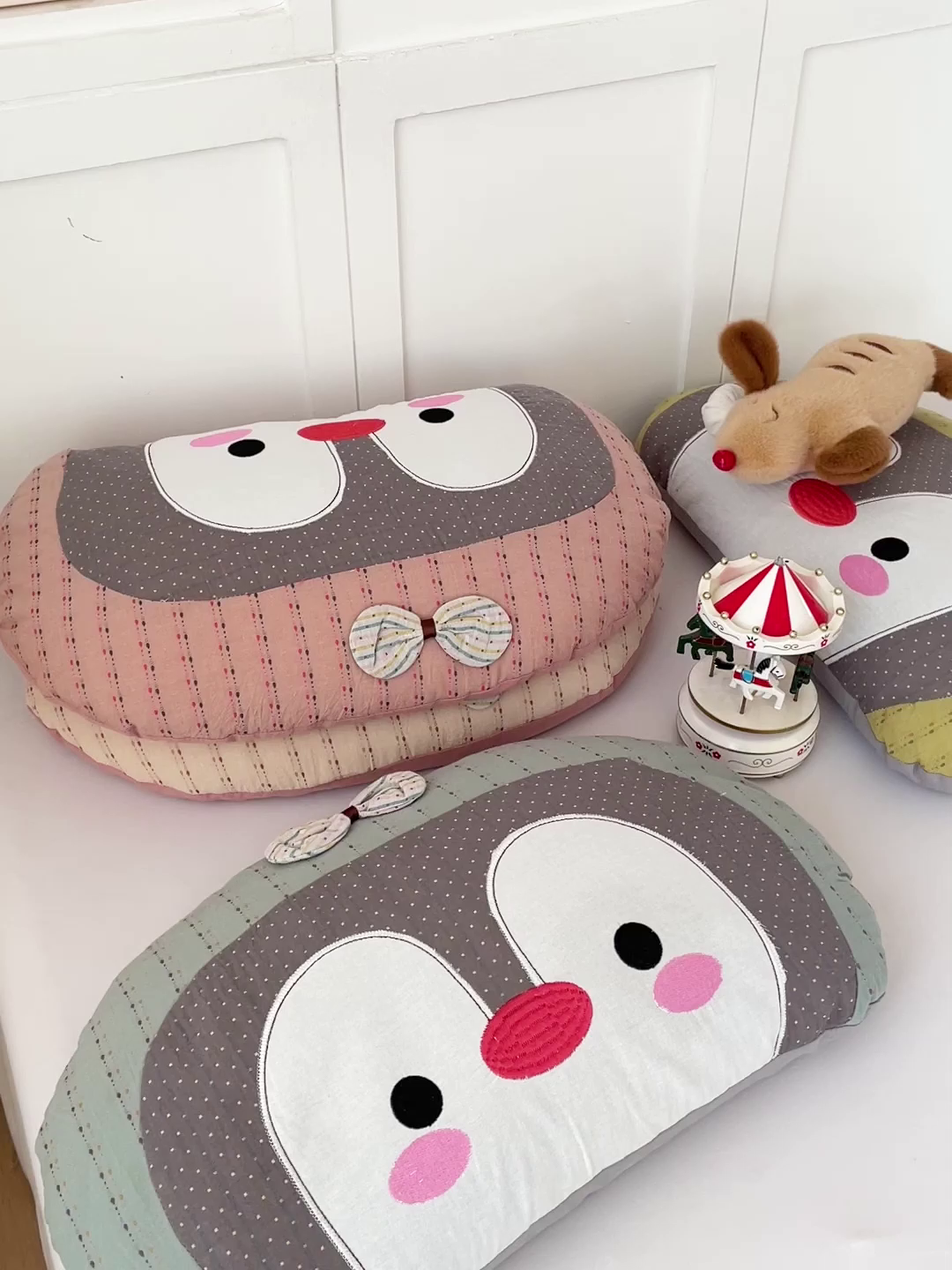 91家纺网 家纺一手货源 找家纺 她喜爱枕芯 2026春夏新款冰川企鹅荞麦枕枕头枕芯-冰川企鹅 冰川企鹅-黄色