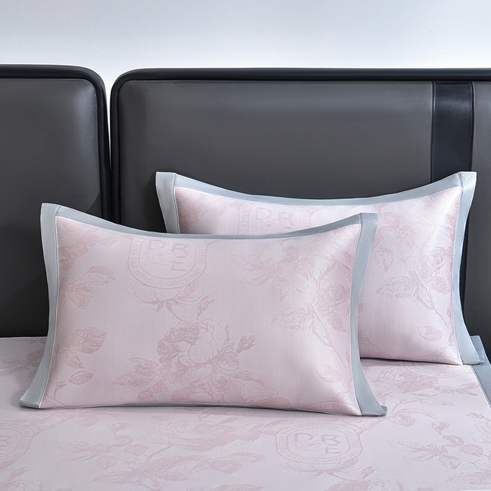 91家纺网 家纺一手货源 找家纺 小牛席业 2026春夏新款【实拍风格】双PE高凉感凉席席子-盛世蔷薇冰丝席 盛世蔷薇-粉色