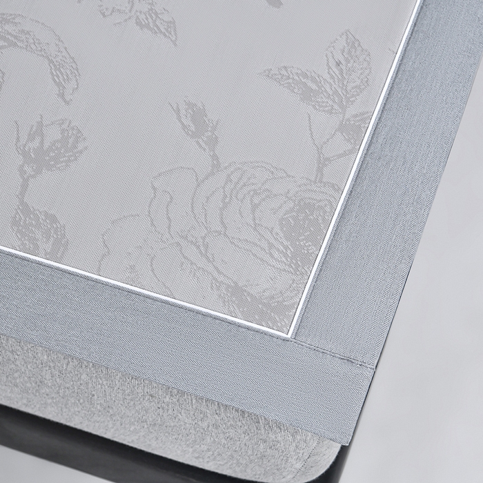 91家纺网 家纺一手货源 找家纺 小牛席业 2026春夏新款【实拍风格】双PE高凉感凉席席子-盛世蔷薇冰丝席 盛世蔷薇-香槟