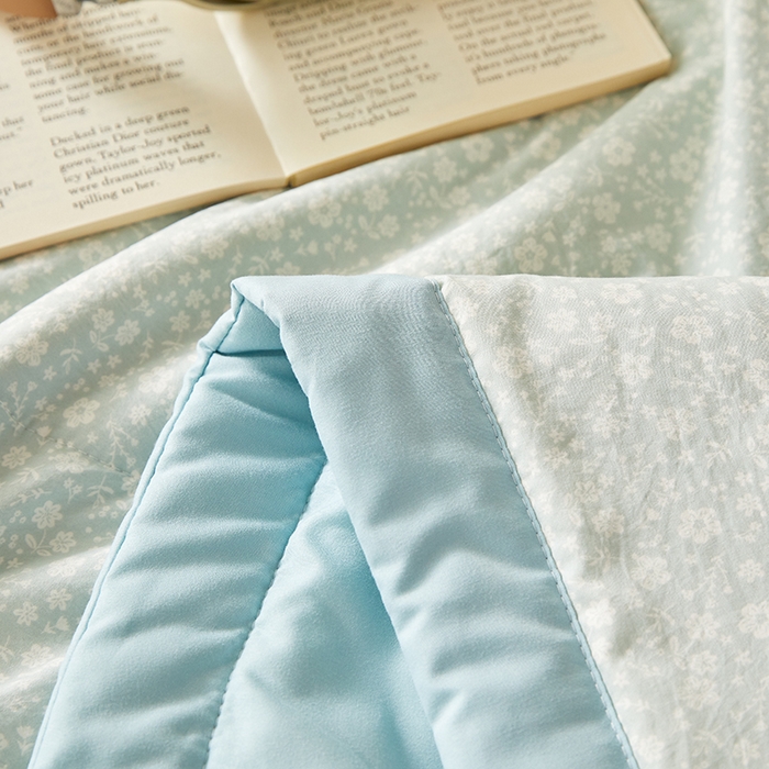 91家纺网 家纺一手货源 找家纺 海洋家纺 2026新款100%新疆棉花印花夏被亲肤仿棉夏凉被纯手包边空调被薄被子 璃沫 兰