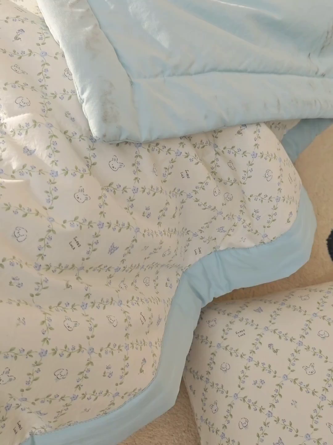 91家纺网 家纺一手货源 找家纺 海洋家纺 2026新款100%新疆棉花印花夏被亲肤仿棉夏凉被纯手包边空调被薄被子 素颜