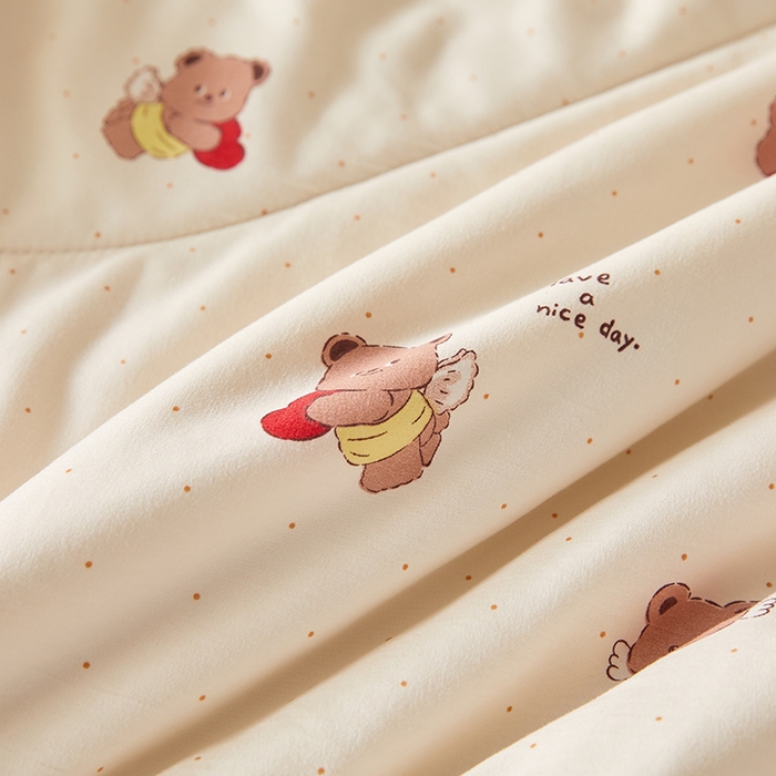 91家纺网 家纺一手货源 找家纺 海洋家纺 2026新款100%新疆棉花印花夏被亲肤仿棉夏凉被纯手包边空调被薄被子 维尼小熊