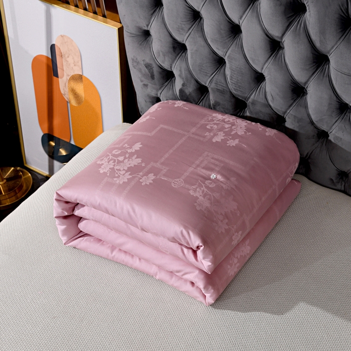 91家纺网 家纺一手货源 找家纺 （总）禹祥家纺 2025新款60s全棉提花蚕丝被被子被芯-芳菲影致系列