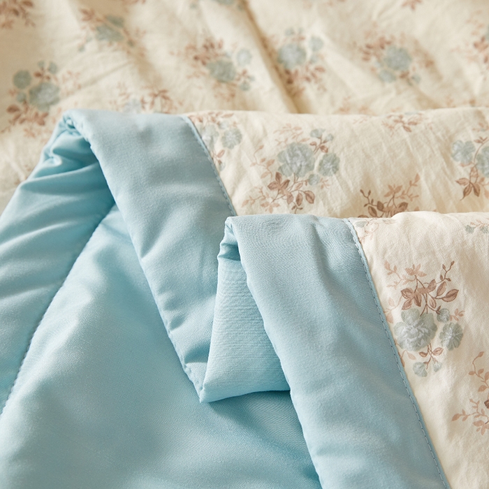 91家纺网 家纺一手货源 找家纺 海洋家纺 2026新款100%新疆棉花印花夏被亲肤仿棉夏凉被纯手包边空调被薄被子 优朵 兰