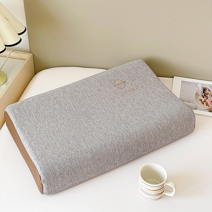 她喜爱枕芯 2026春夏新款亲肤羊绒乳胶枕枕头枕芯 亲肤羊绒乳胶枕-灰色