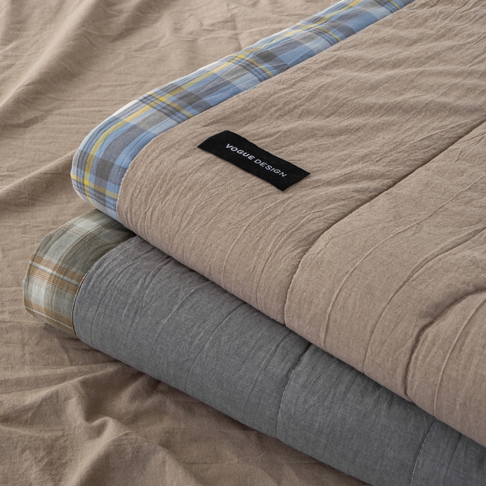 91家纺网 家纺一手货源 找家纺 （总）恋人优选 2026新款全棉色织水洗棉 棉花夏被被芯