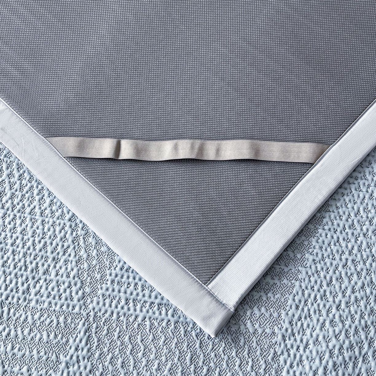 91家纺网 家纺一手货源 找家纺 禧禾 2026新款PE中分子A类泡小豆暗纹提花凉席席子三件套-星涧 星涧-水蓝