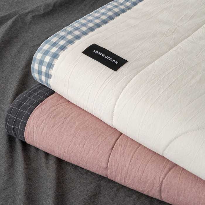 91家纺网 家纺一手货源 找家纺 （总）恋人优选 2026新款全棉色织水洗棉 棉花夏被被芯