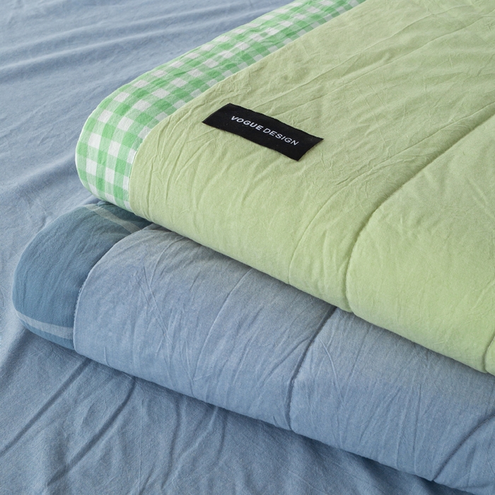 91家纺网 家纺一手货源 找家纺 （总）恋人优选 2026新款全棉色织水洗棉 棉花夏被被芯