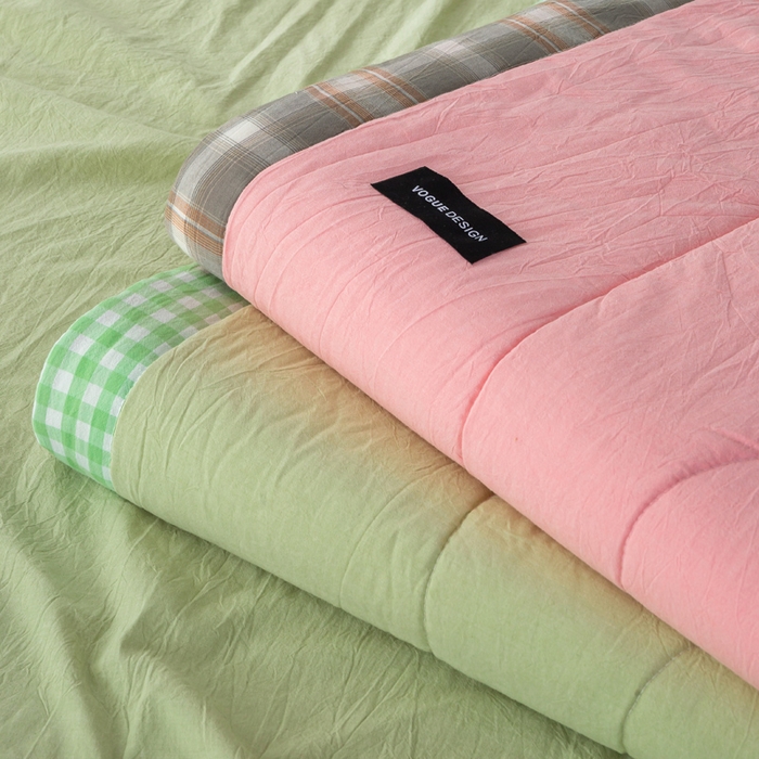 91家纺网 家纺一手货源 找家纺 （总）恋人优选 2026新款全棉色织水洗棉 棉花夏被被芯