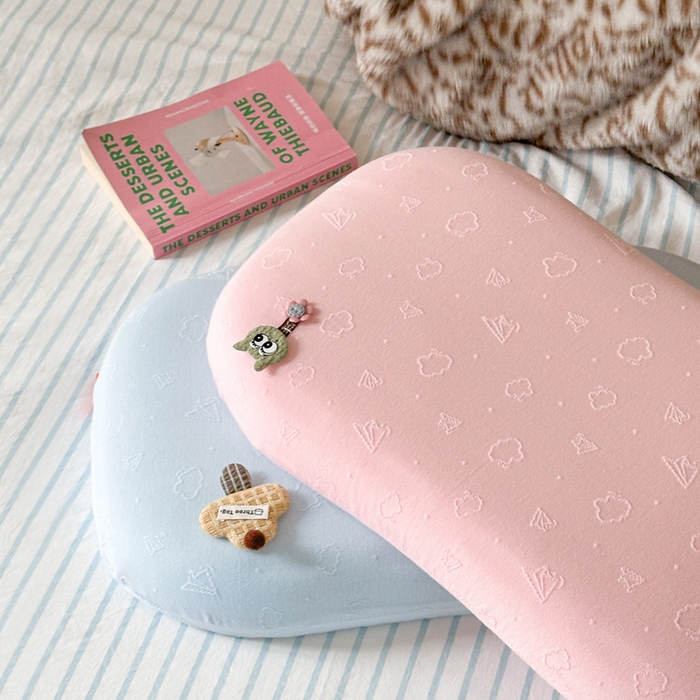 91家纺网 家纺一手货源 找家纺 伟邦枕芯 2026新款叠云双层记忆枕头枕芯儿童款 粉色 女款